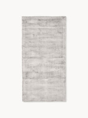 Silver Luxury Viscose Silk Hand Tufted Rug