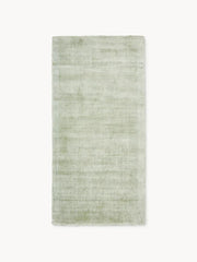 Sage Green Luxury Viscose Silk Hand Tufted Rug