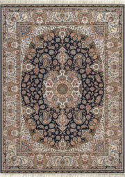 Noor Iranian Imported Navy Blue Rug