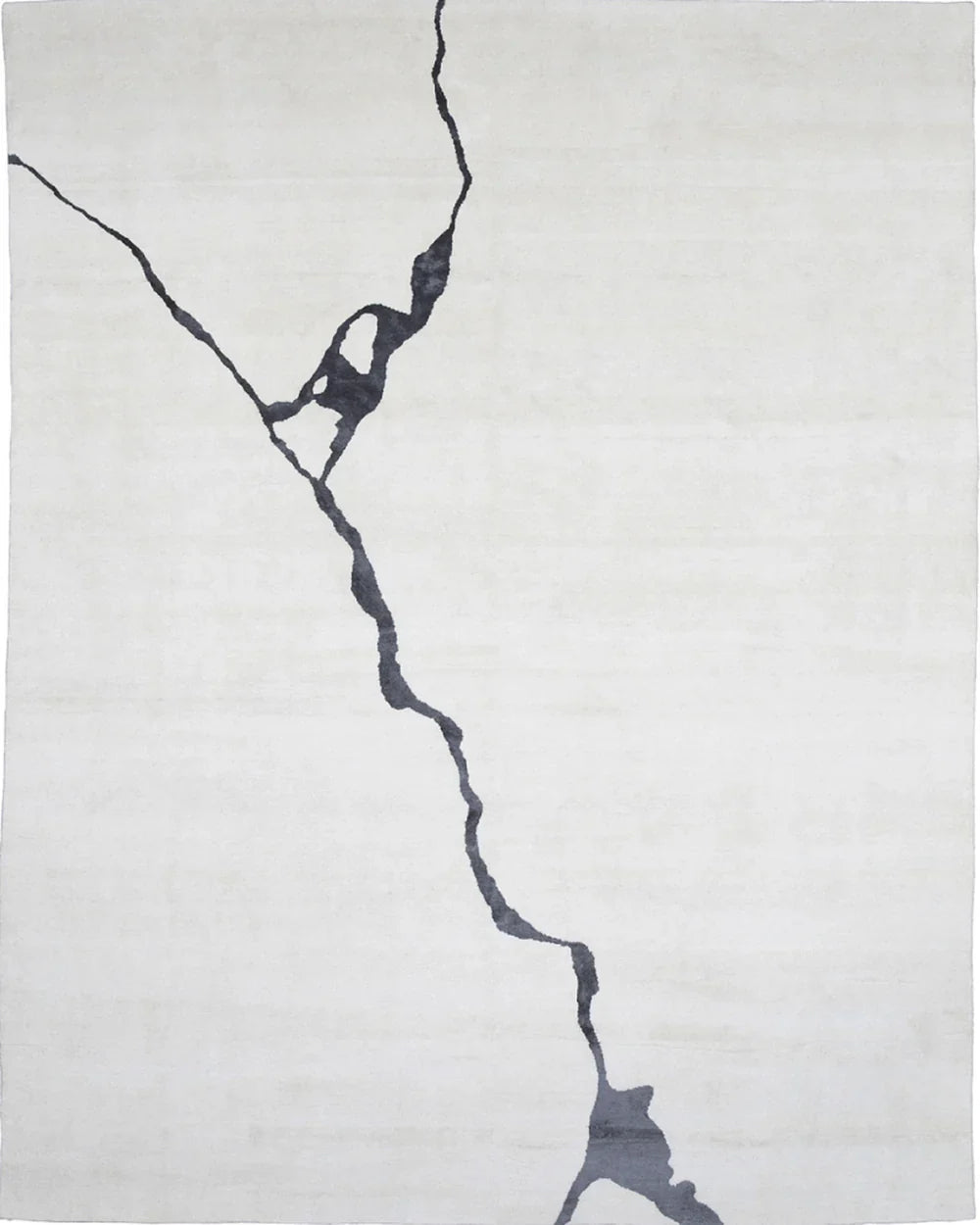 Stream Hand Tufted New Zealand Wool & Silk Rug