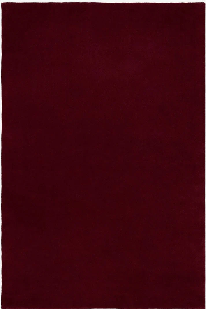 Lele Wine Red New Zealand Wool Rug
