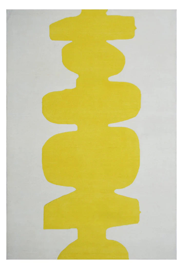 Terracota Beige & Yellow New Zealand Wool Rug