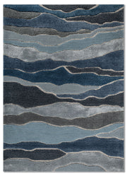 Linear Hand Tufted Wool & Viscose Rug