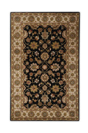 Black & Beige Hand Tufted New Zealand Wool Rug