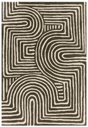 Reef Curve Hand Tufted Forest Rug