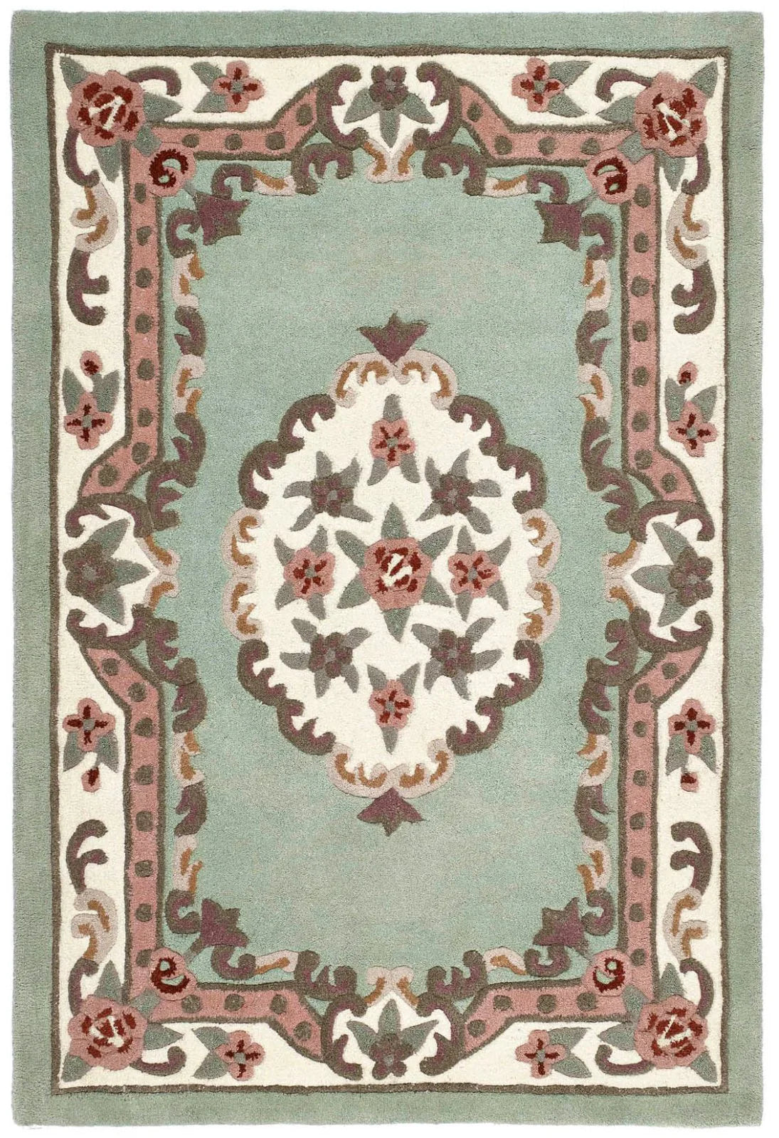 Shensi Green Hand Tufted Rug