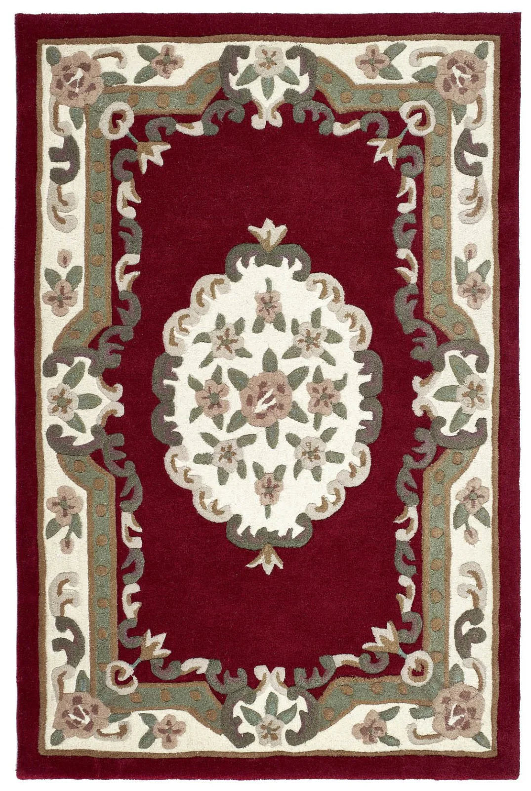 Shensi Wine Hand Tufted Rug