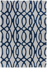 Matrix Wire Blue Hand Tufted Rug