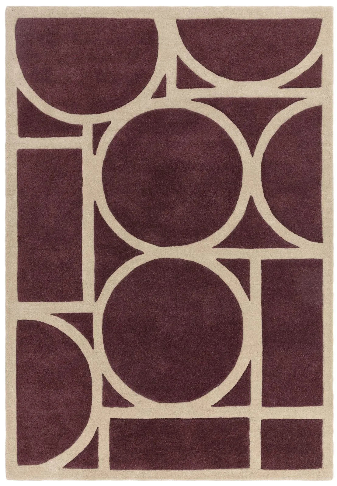 Metro Plum Hand Tufted Rug