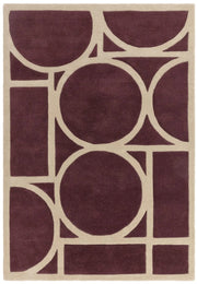 Metro Plum Hand Tufted Rug