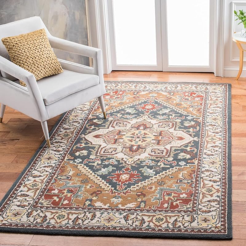 Multicolour Persian Hand Tufted New Zealand Wool Rug