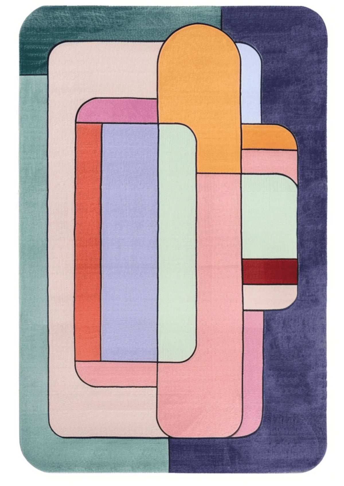 Wool Hand Tufted Kaleidoscope Rug