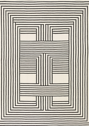 Zebra Zen Hand Tufted New Zealand Wool Rug