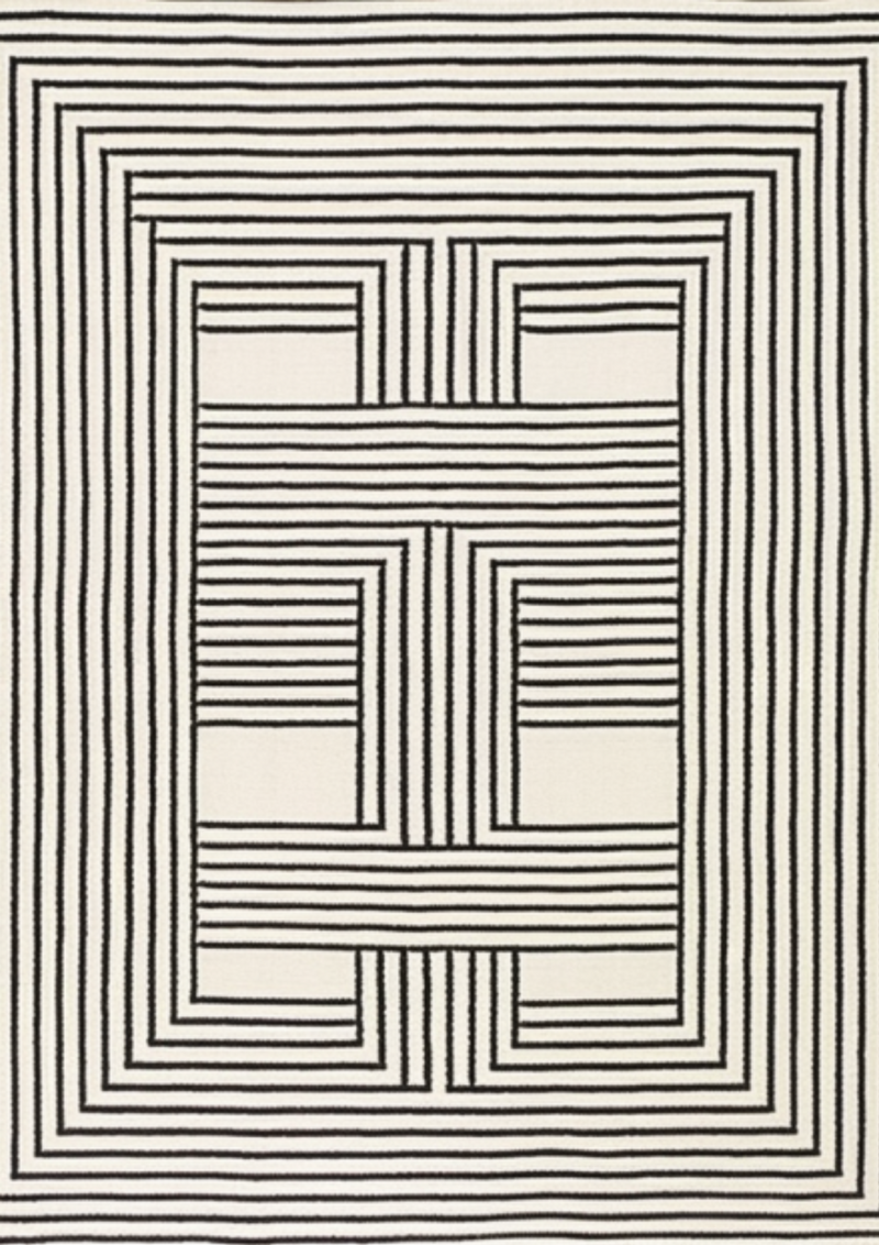 Zebra Zen Hand Tufted New Zealand Wool Rug