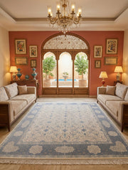 Sakinah Iranian Imported 1500 Reeds Grey Rug