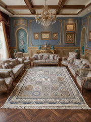 Arifah Iranian Imported 1500 Reeds Off White Rug