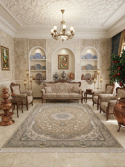 Eimanah Iranian Imported 1500 Reeds Brown Rug
