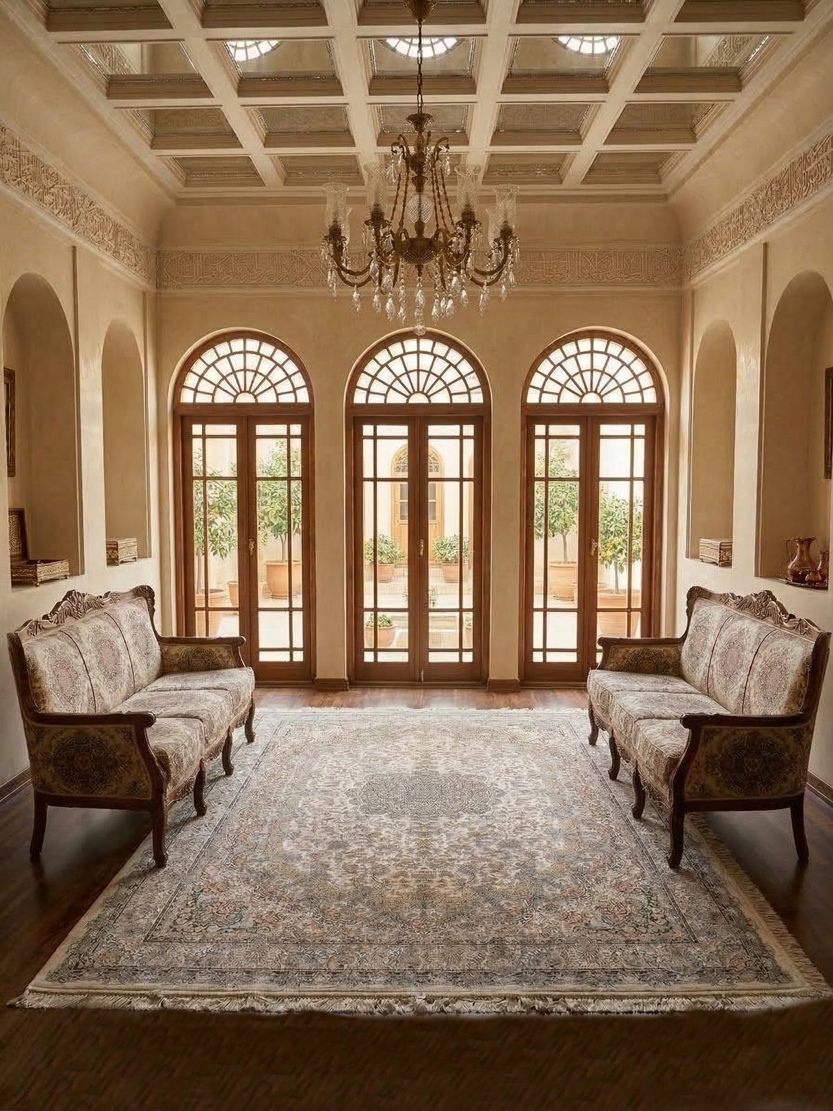 Johri Iranian Imported 1500 Reeds Cream Rug