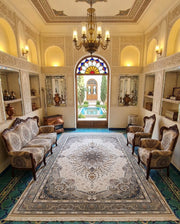 Asma Iranian Imported 1500 Reeds Beige Rug