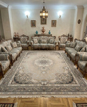 Jaffri Iranian Imported 1500 Reeds Cream Rug