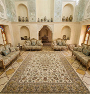 Hidaya Iranian Imported 1500 Reeds Off White Rug