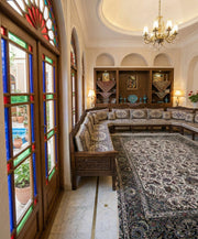 Nadiya Iranian Imported 1500 Reeds Off White Rug