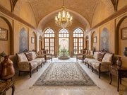 Arezoo Iranian Imported 1500 Reeds Off White Rug