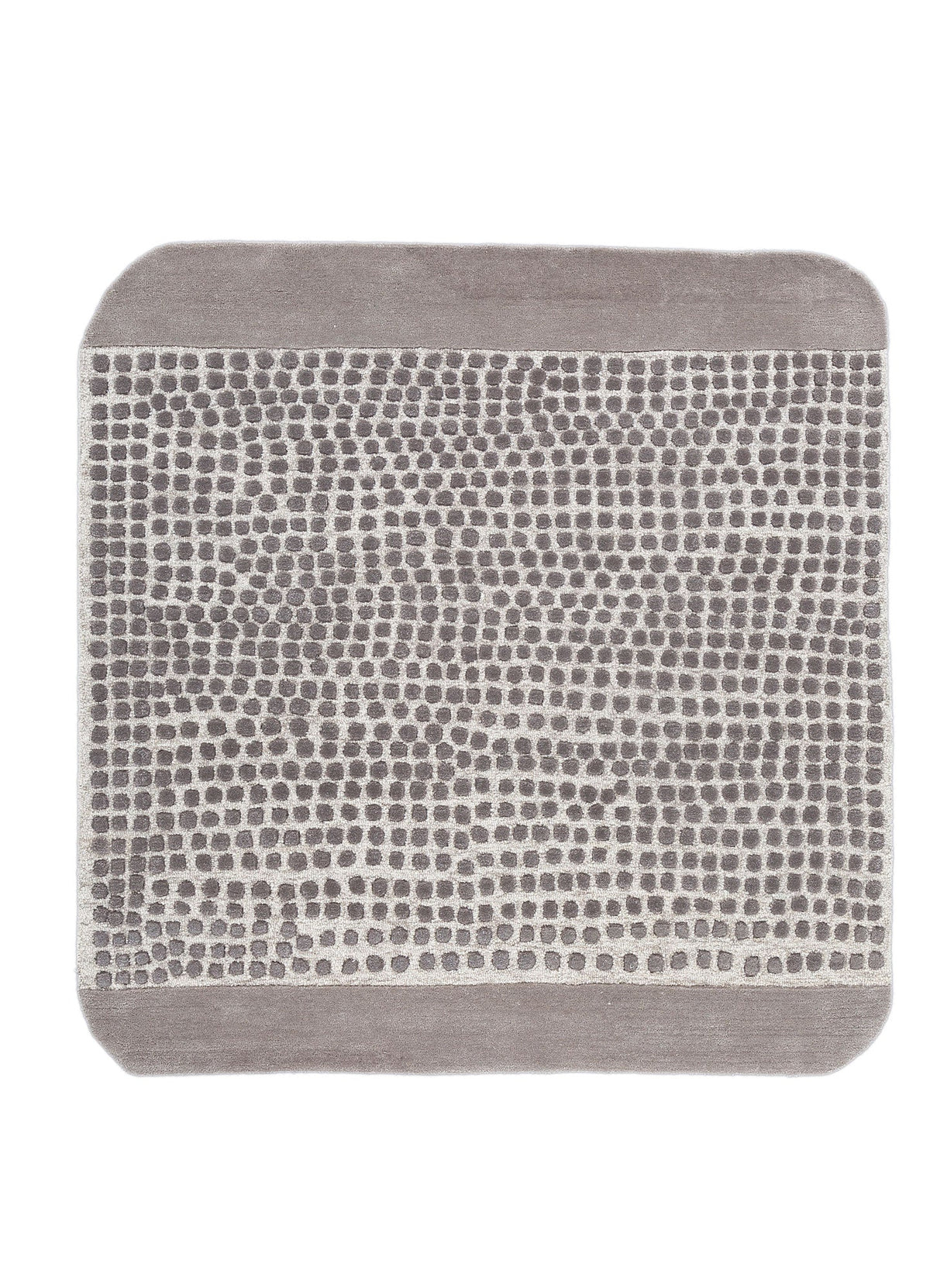 Linear Ivory Hand Tufted New Zealand Wool & Viscose Rug
