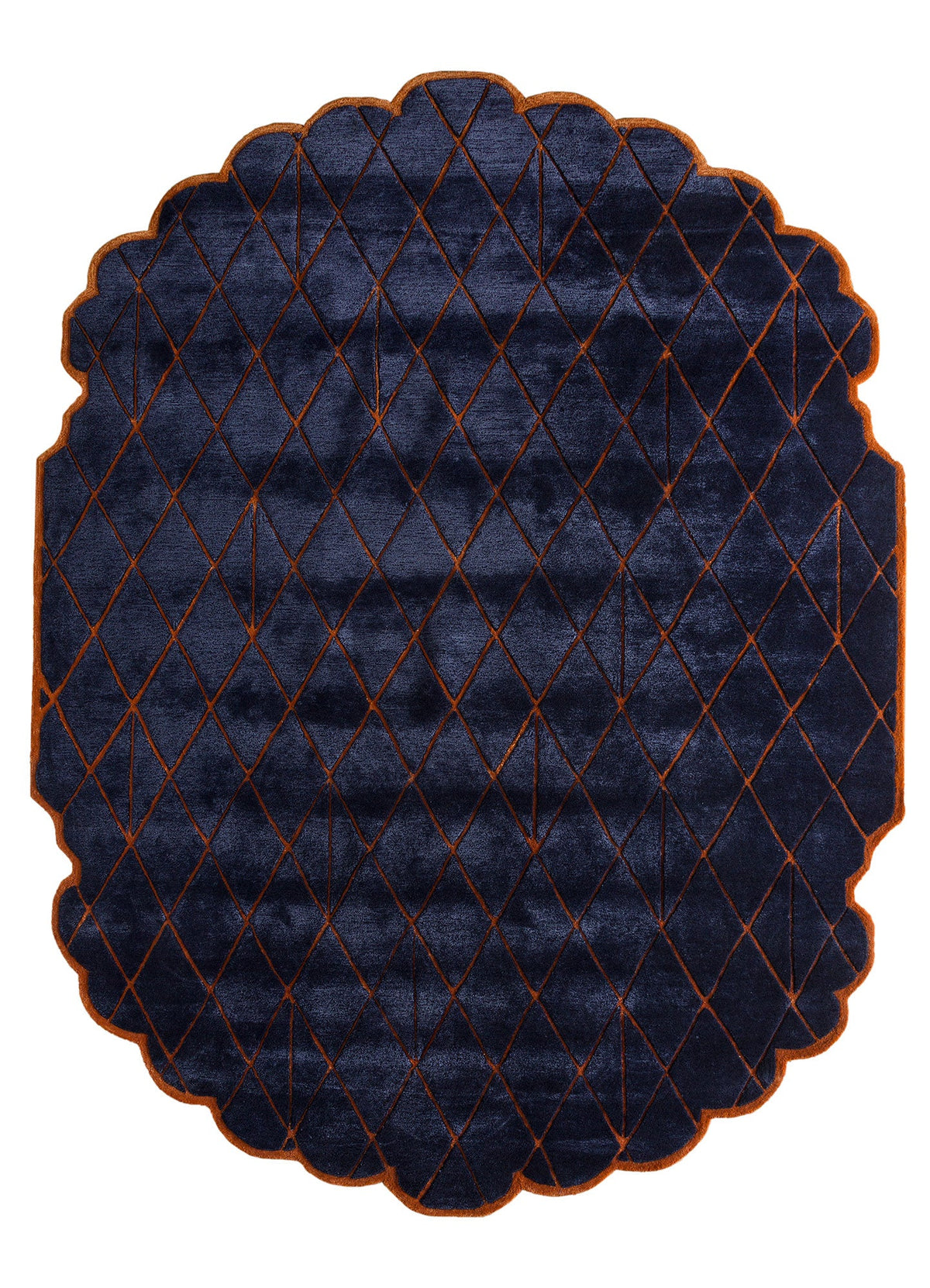 Wunderkammer Blue Hand Tufted New Zealand Wool & Viscose Rug