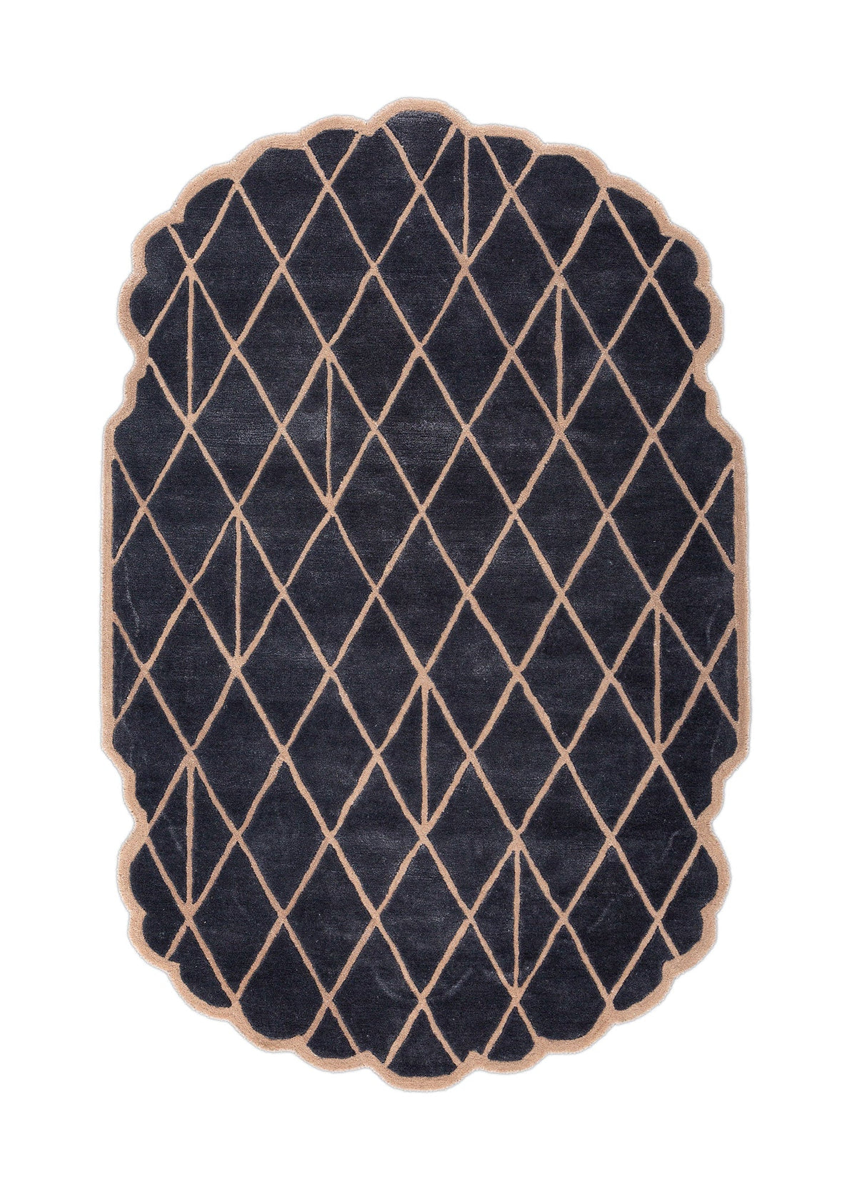 Ebony Slate Hand Tufted New Zealand Wool & Viscose Rug