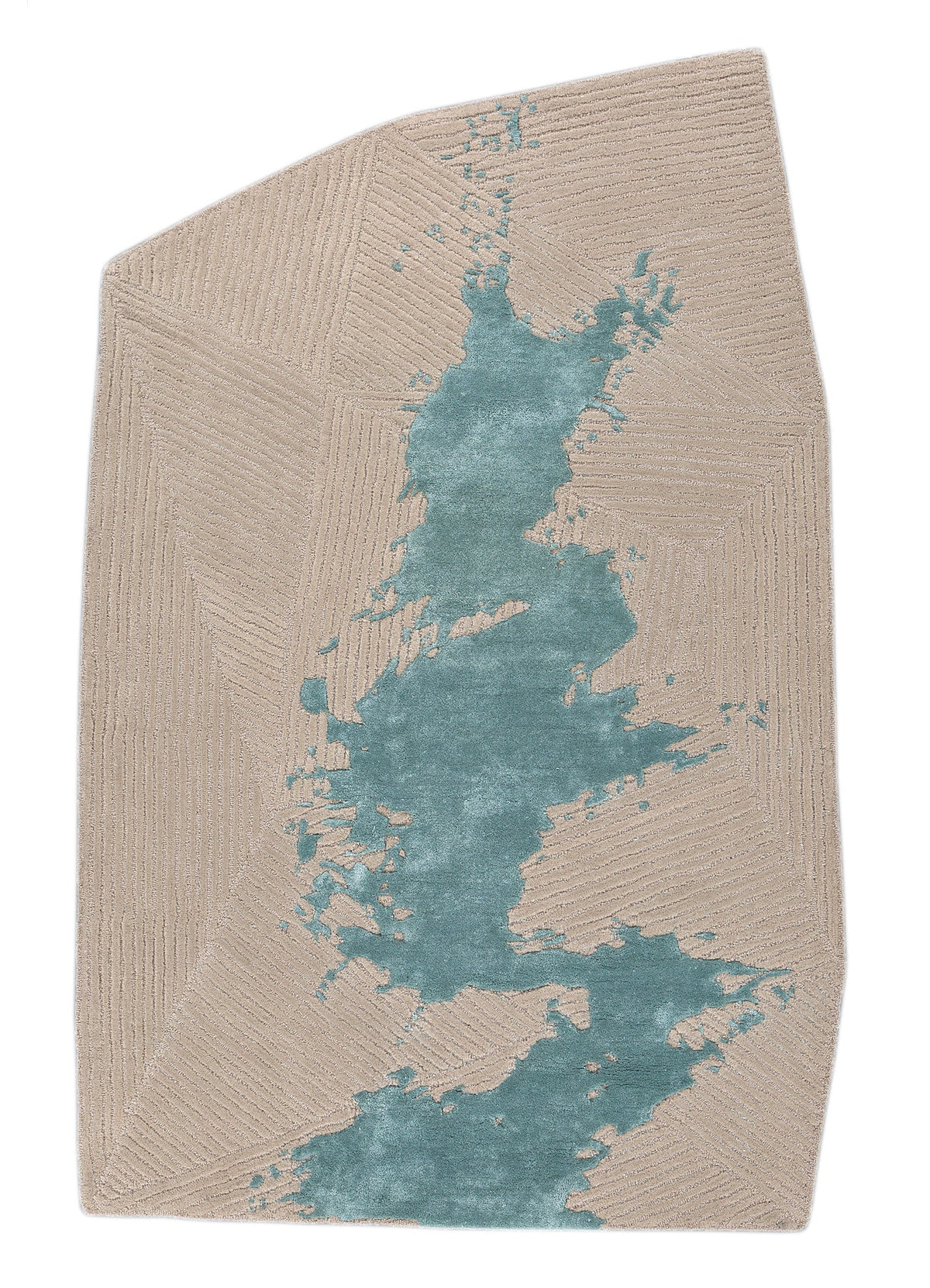 Adrift Ivory Hand Tufted New Zealand Wool & Viscose Rug