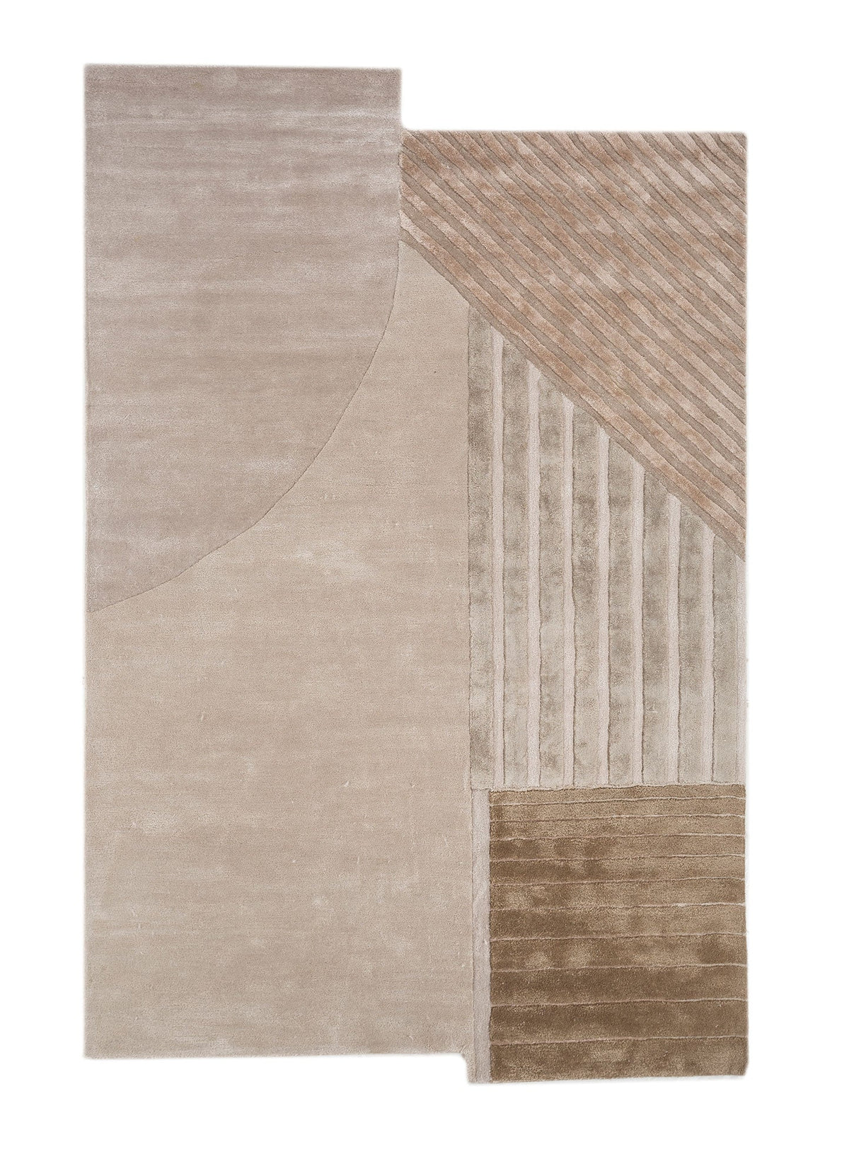 Ivory Hand Tufted New Zealand Wool & Viscose Rug
