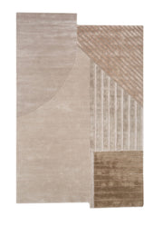 Ivory Hand Tufted New Zealand Wool & Viscose Rug