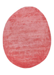 Pink Hand Tufted New Zealand Wool & Viscose Rug