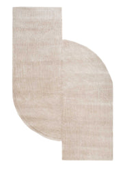 Beige Hand Tufted New Zealand Wool & Viscose Rug