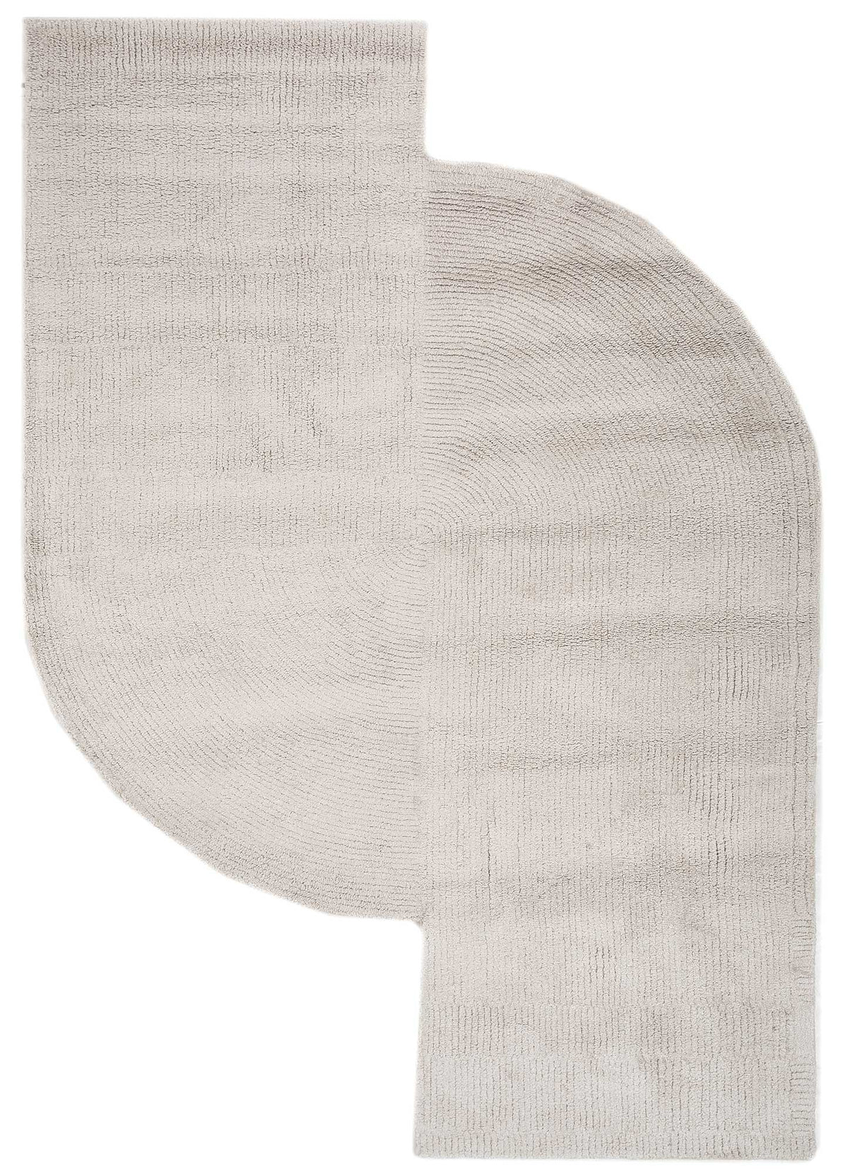 Antique White Hand Tufted New Zealand Wool & Viscose Rug