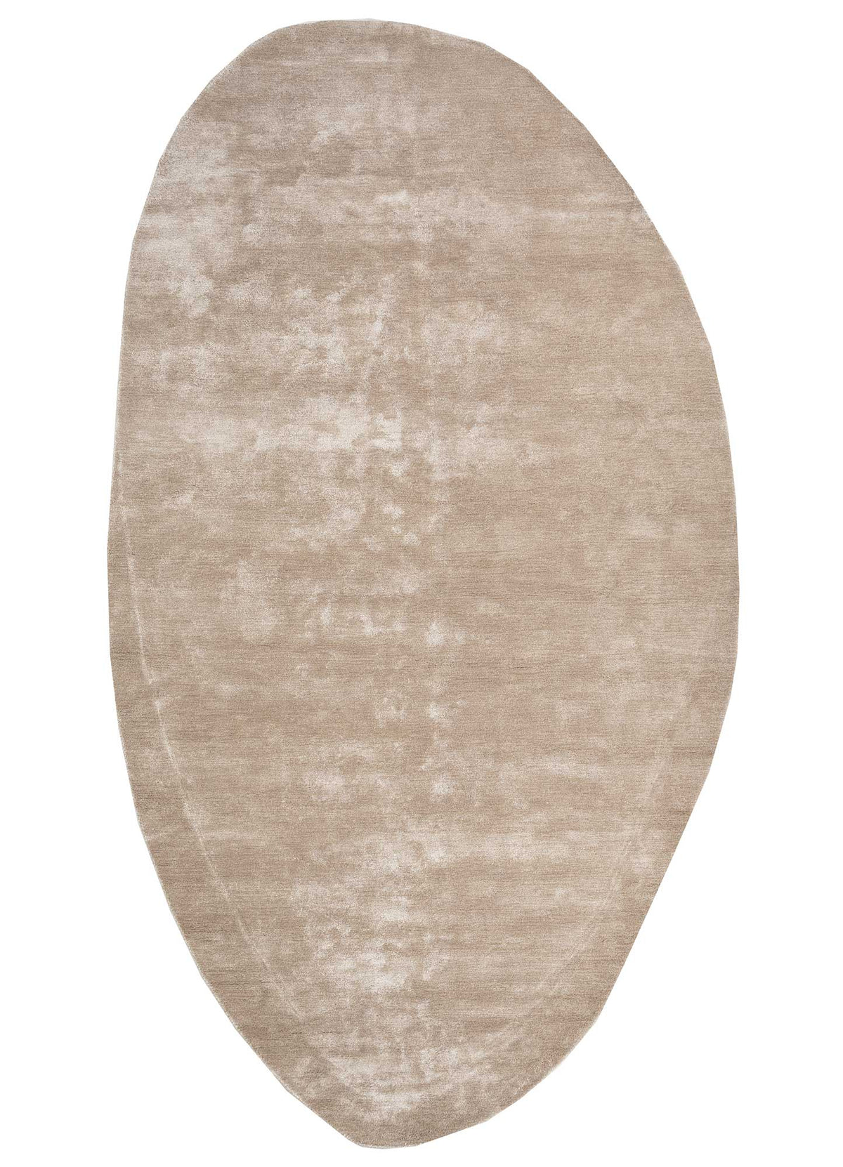 Cera Beige Hand Tufted Viscose Silk Rug