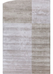Come Around Beige & Grey Viscose Silk Hand Tufted Rug