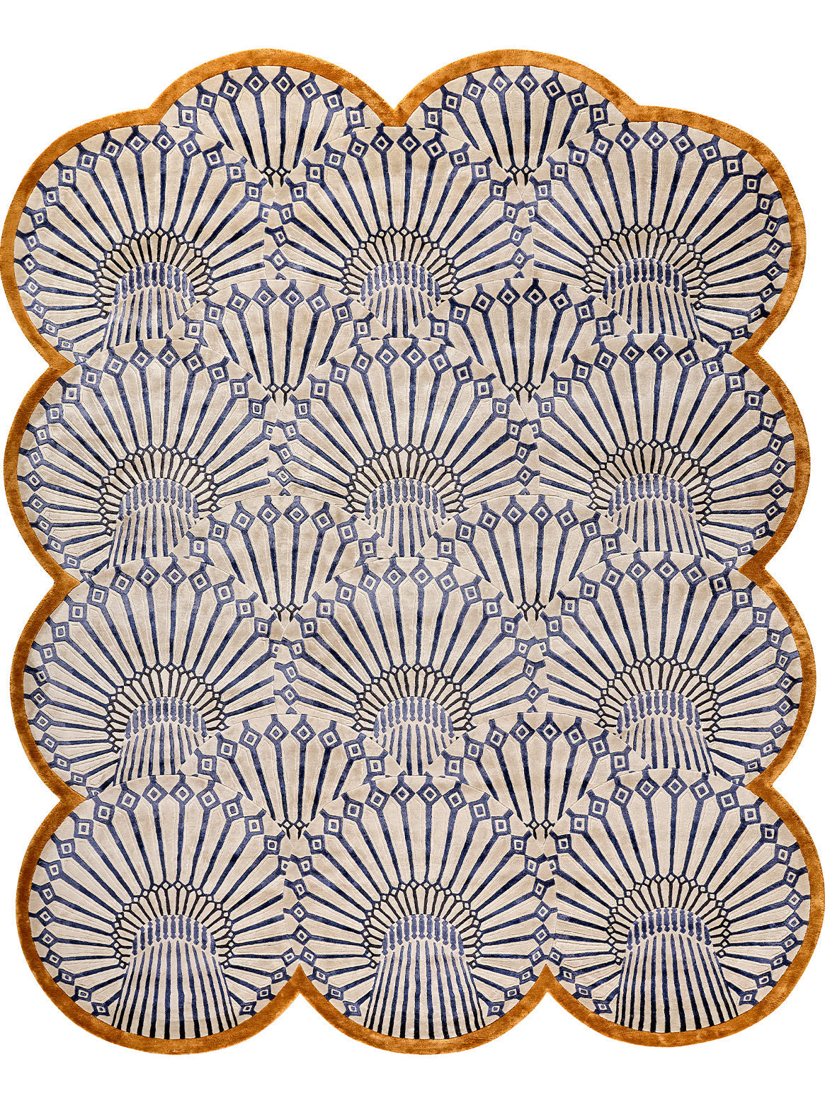 KHAZZANZ Assorted Viscose Silk Hand Tufted Rug