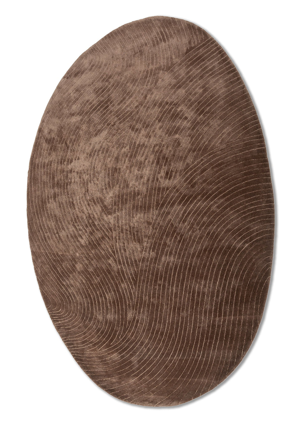Cera Beige & Brown Hand Tufted New Zealand Wool & Viscose Rug