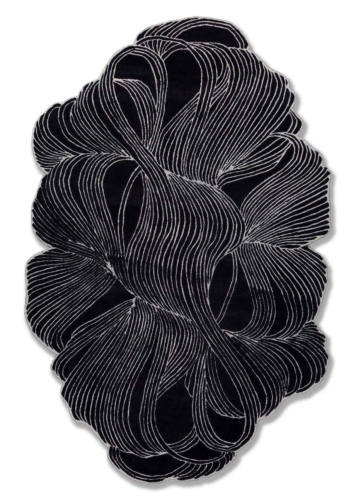 Crystal Gray Hand Tufted Wool and Viscose Rug