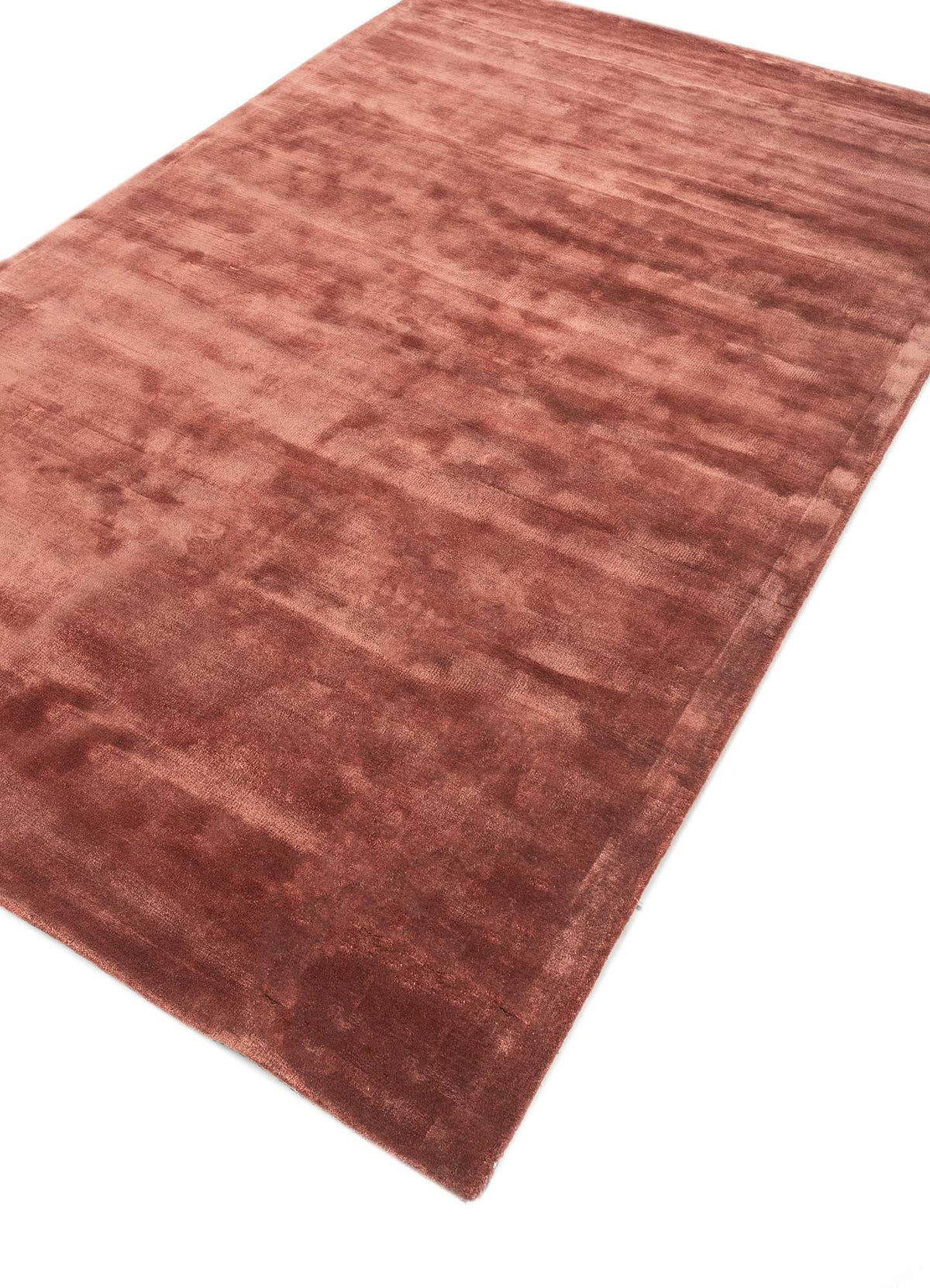 Medium Fawn Viscose Silk Hand Tufted Rug For Living Room & Bed Room