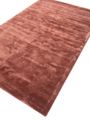 Medium Fawn Viscose Silk Hand Tufted Rug For Living Room & Bed Room