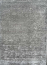 Dark Grey Viscose Silk Hand Tufted Rug For Living Room & Bed Room