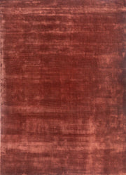 Red & Orange Viscose Silk Hand Tufted Rug For Living Room & Bed Room