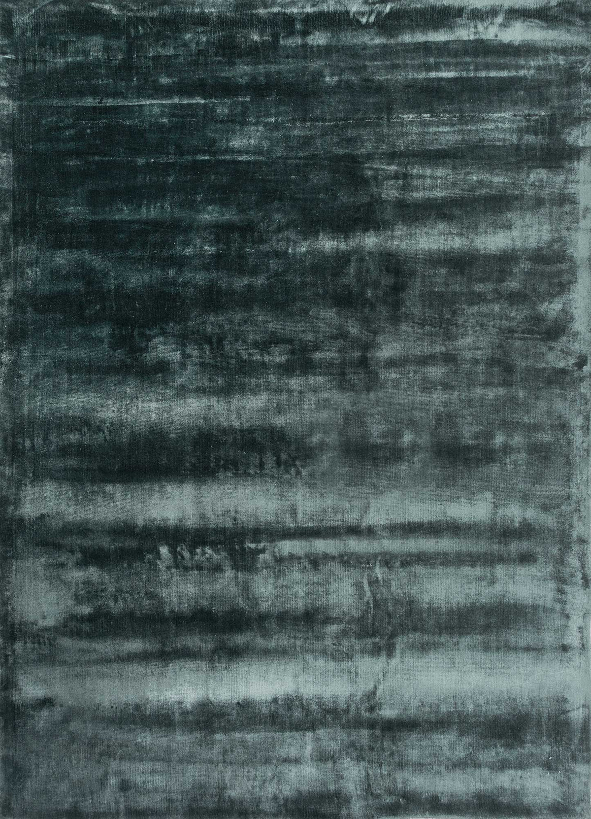 Blue Viscose Silk Hand Tufted Rug For Living Room & Bed Room