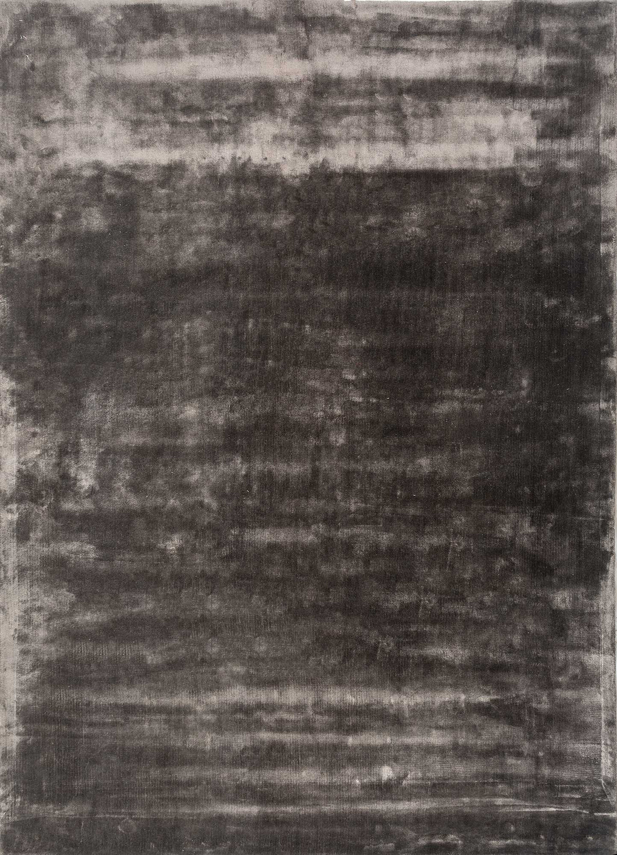 Cocoa Brown Viscose Silk Hand Tufted Rug For Living Room & Bed Room