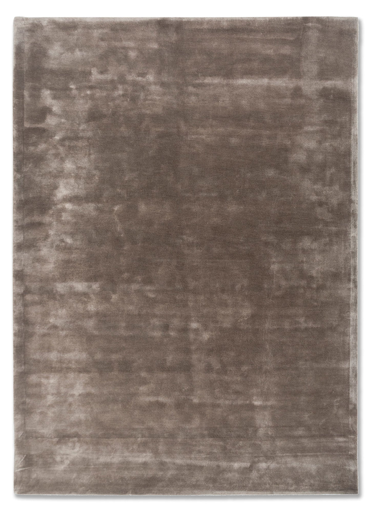 Medium Grey Viscose Silk Hand Tufted Rug For Living Room & Bed Room