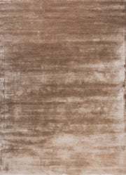 Light Beige Viscose Silk Hand Tufted Rug For Living Room & Bed Room