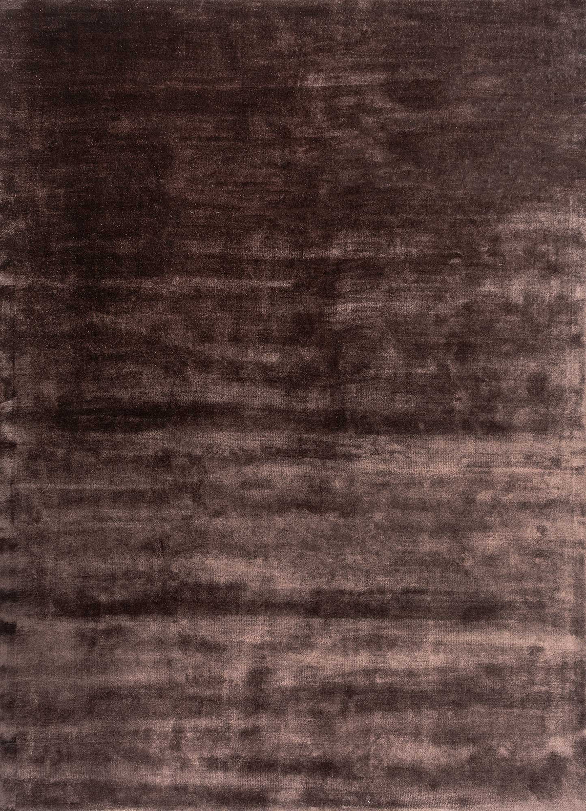 Brown Viscose Silk Hand Tufted Rug For Living Room & Bed Room